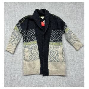 Pilcro Women's Grey 3/4 Sleeve Wool Blend Sweater Size XS Petite NWT #65671